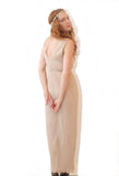 Athena Pleated Maxi Dress - Sand