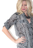 Central Park West Snakeskin Blouse